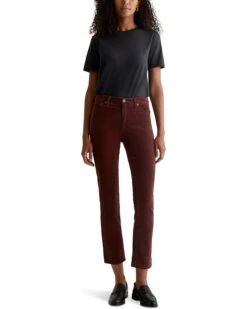 AG Jeans Mari Mid Rise Slim Straight Jeans in Bordeaux Rouge 9 AG Jeans Mari Mid Rise Slim Straight Jeans in Bordeaux Rouge -Wardrobe Trend 61 4 73UhL. AC SR736920