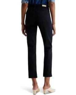 AG Jeans Mari Mid-Rise Slim Straight Crop Jeans in Sulfur Black -Wardrobe Trend 612sDtpSUOL. AC SR736920