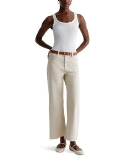 AG Jeans Saige Mid Rise Wide Leg Jeans in Opal Stone -Wardrobe Trend 61JwzvlynL. AC SR736920