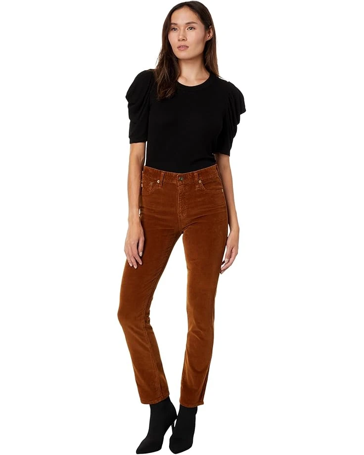 AG Jeans Mari High-Waist Slim Straight Leg Jeans in 1 Year Sulfur Caramel 4 AG Jeans Mari High-Waist Slim Straight Leg Jeans in 1 Year Sulfur Caramel - Image 4