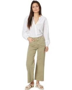 AG Jeans Saige High Rise Straight Wide Leg in Sulfur Dried Parsley | Jeans -Wardrobe Trend 61l0qdcBqNL. AC SR736920