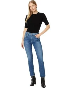 AG Jeans Mari High Rise Slim Straight Crop Jean in Alibi Destructed | Jeans -Wardrobe Trend 61o2kwaqYL. AC SR736920
