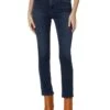 AG Jeans Mari High-Waist Slim Straight Leg Jeans in Empire