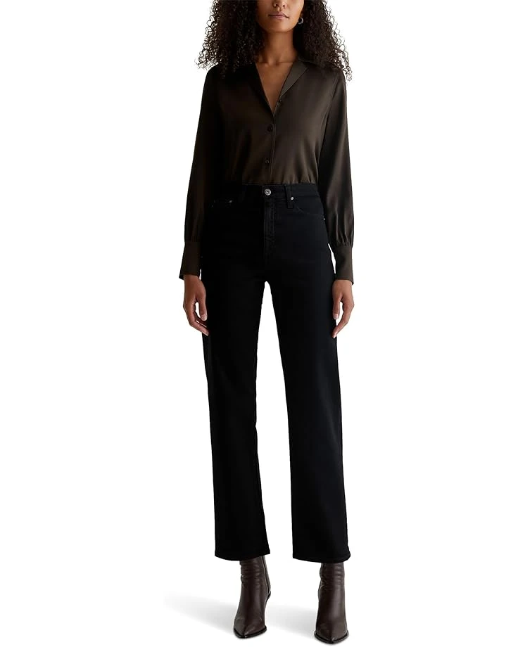 AG Jeans Rian Super High Rise Straight Jeans in Sulfur Black 5 AG Jeans Rian Super High Rise Straight Jeans in Sulfur Black - Image 5