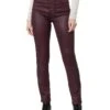 AG Jeans Mari High-Rise Slim Straight in Ltt Lt Pinot Noir | Jeans