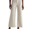 AG Jeans Saige Mid Rise Wide Leg Jeans in Opal Stone