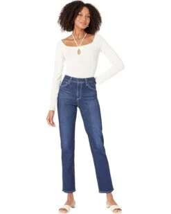 AG Jeans Saige High-Rise Straight Leg Jeans in Easy Street 7 AG Jeans Saige High-Rise Straight Leg Jeans in Easy Street -Wardrobe Trend 716Aqf90SpL. AC SR736920