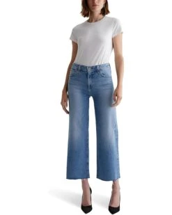 AG Jeans Saige Mid Rise Wide Leg Jeans in 18 Years Oslo -Wardrobe Trend 71CDxBoThFL. AC SR736920