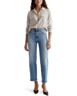 AG Jeans Saige Mid-Rise Wide Leg Jeans in Momento -Wardrobe Trend 71CXdwSRq5L. AC SR736920