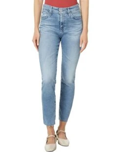 AG Jeans Mari High Rise Slim Straight Crop Jeans