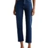 AG Jeans Rian Super High Rise Straight Jeans in 7 Years Antwerp