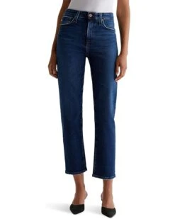 AG Jeans Rian Super High Rise Straight Jeans in 7 Years Antwerp