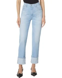 AG Jeans Saige High Rise Straight Crop Jeans