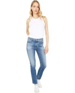 AG Jeans Mari High-Rise Slim Straight in 15 Years Shoreline | Jeans -Wardrobe Trend 71PvFlJi0wL. AC SR736920