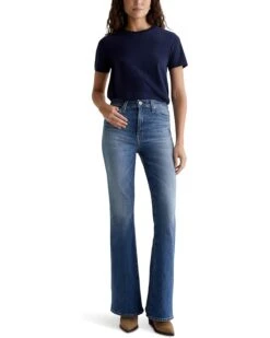 AG Jeans Madi Super High-Rise Flare Jeans in Deja Vu -Wardrobe Trend 71R6Ntzik L. AC SR736920