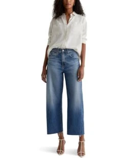 AG Jeans Hattie High Rise Crop Barrel in Gemini | Jeans -Wardrobe Trend 71ilX8pfLBL. AC SR736920