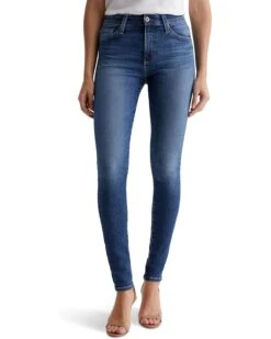 AG Jeans Farrah Mid-Rise Skinny Jeans in Morro Bay