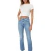 AG Jeans Farrah High-Waist Crop Bootcut Jeans in 20 Years Liberty