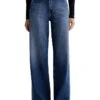 AG Jeans Stella Mid-Rise Wide Leg Palazzo Jeans in Delphi