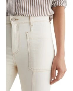 AG Jeans Lila Utility Mid-Rise Straight Jeans in White Oat -Wardrobe Trend 812K0lc9sCL. AC SR736920