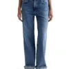AG Jeans Kora High Rise Wide Leg in 18 Years Atlantic | Jeans