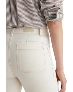 AG Jeans Lila Utility Mid-Rise Straight Jeans in White Oat -Wardrobe Trend 81OWn5gWvwL. AC SR736920
