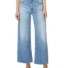 AG Jeans Saige High Rise Straight Wide Leg Jeans