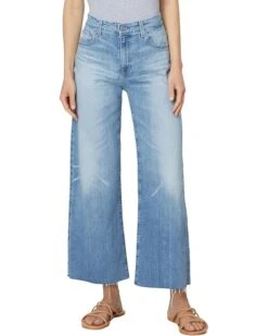 AG Jeans Saige High Rise Straight Wide Leg Jeans