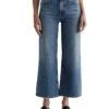 AG Jeans Saige Mid Rise Wide Leg Jeans in Castlebay