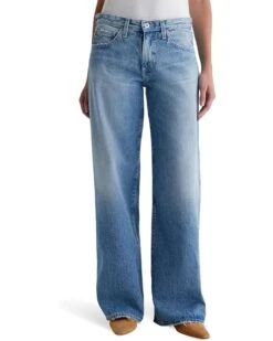 AG Jeans Adria Low Rise Baggy Wide Leg in 17 Years Divergent | Jeans
