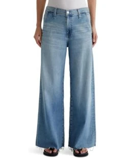 AG Jeans Stella Mid Rise Ankle Palazzo Jeans in Aries