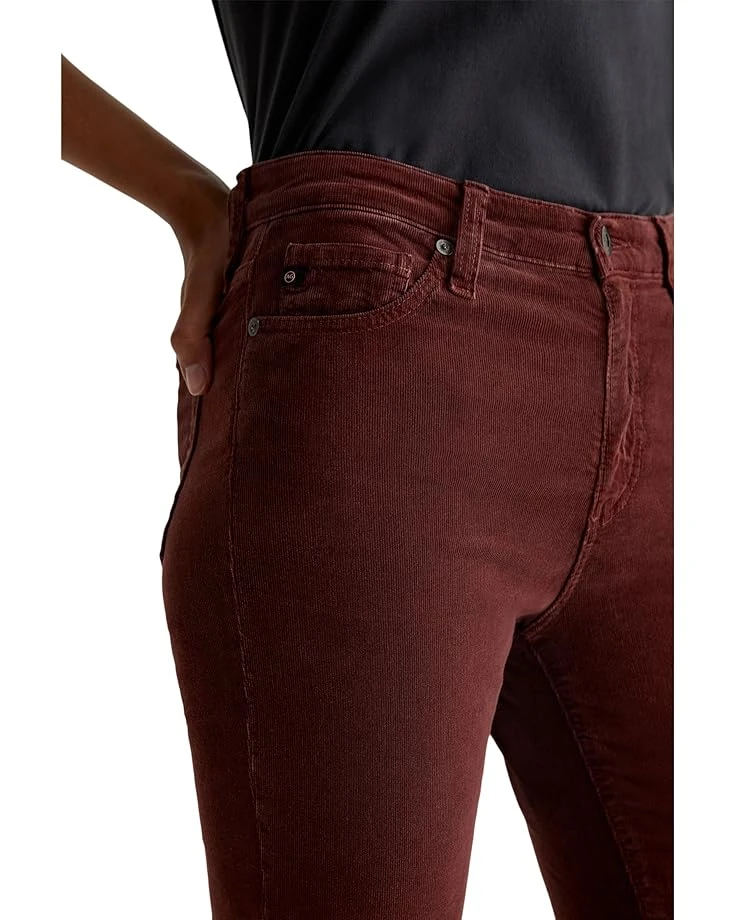 AG Jeans Mari Mid Rise Slim Straight Jeans in Bordeaux Rouge 3 AG Jeans Mari Mid Rise Slim Straight Jeans in Bordeaux Rouge - Image 3