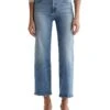AG Jeans Saige Mid-Rise Wide Leg Jeans in Momento