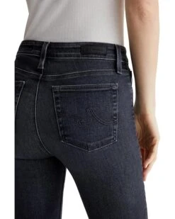 AG Jeans Mari Mid Rise Slim Straight Jeans in 8 Years Black Salt -Wardrobe Trend 91e L31m lL. AC SR736920