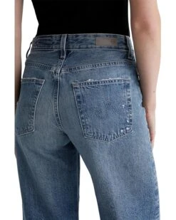 AG Jeans Saige Mid Rise Wide Leg Jeans in Castlebay -Wardrobe Trend 91imZSgSrWL. AC SR736920