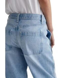 AG Jeans Mercer High Rise Cuffed Barrel Jeans in Sunset Blues -Wardrobe Trend 91pfxKOeIBL. AC SR736920